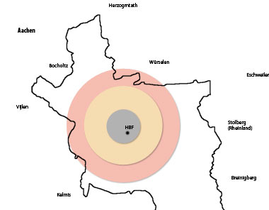 Karte Aachen