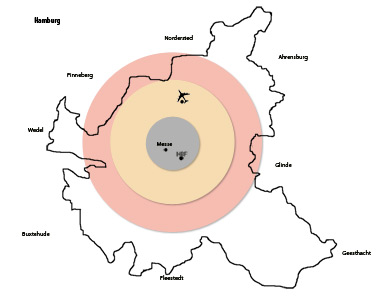 Karte Hamburg