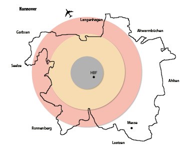 Karte Hannover