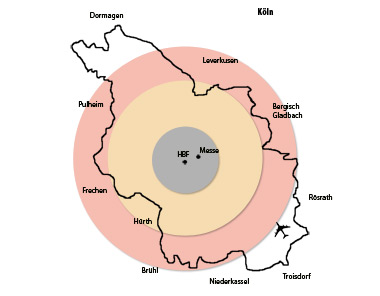 Karte Köln