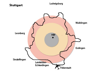 Karte Stuttgart